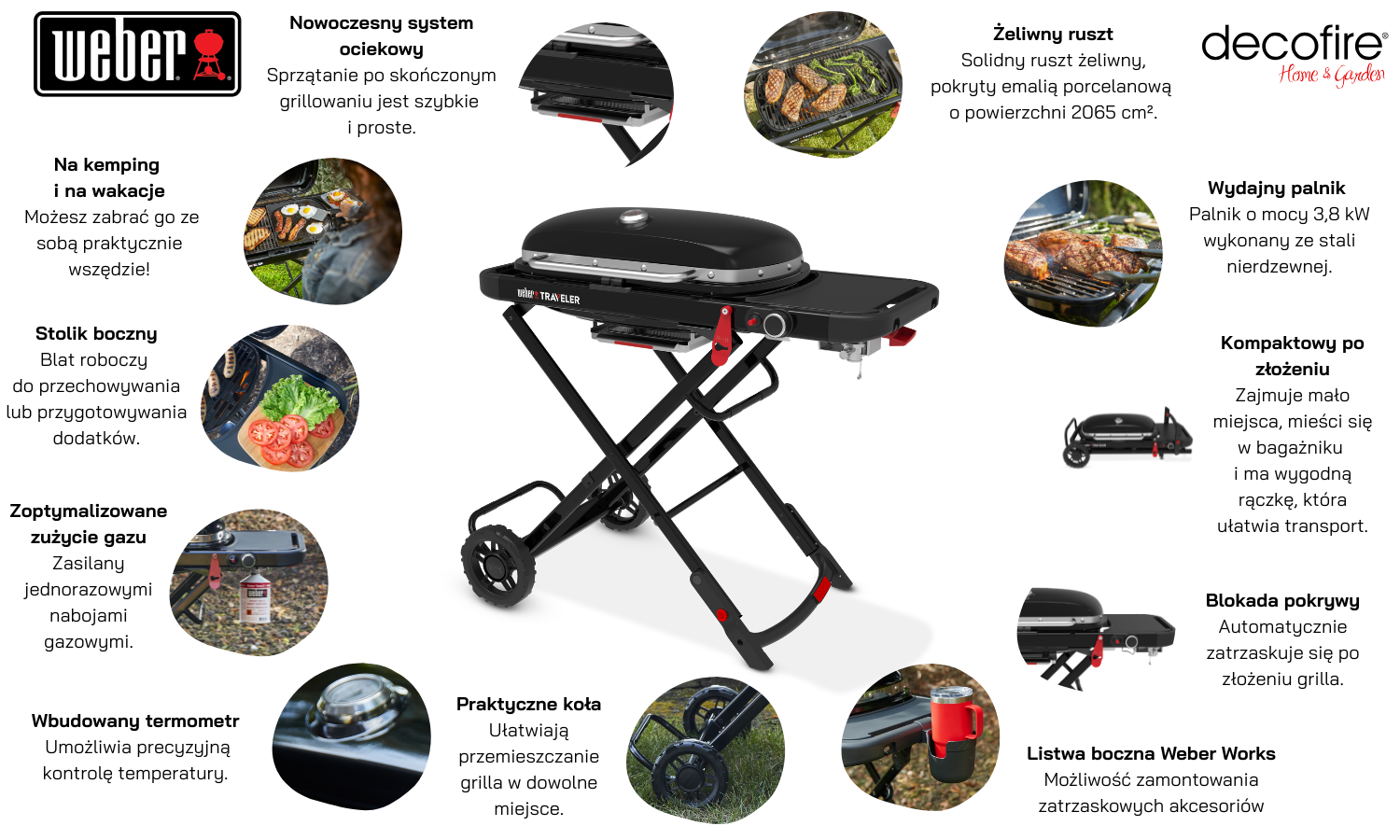 Przenośny grill gazowy Traveler® Weber