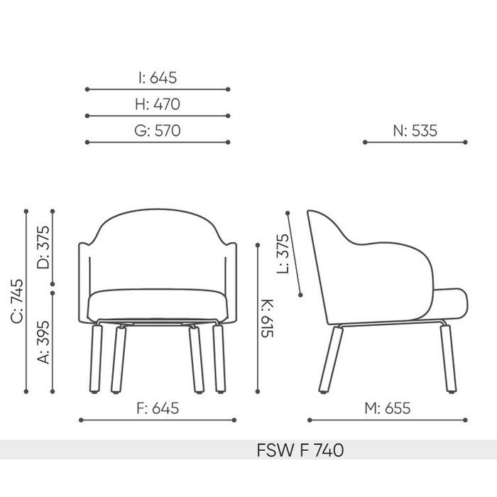 Fotel FLOS lounge FSW F 740 Bejot