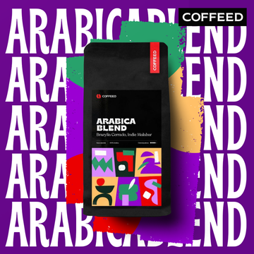 COFFEED kawa ziarnista ARABICA BLEND Brazylia Cerrado, Indie Malabar 250 g