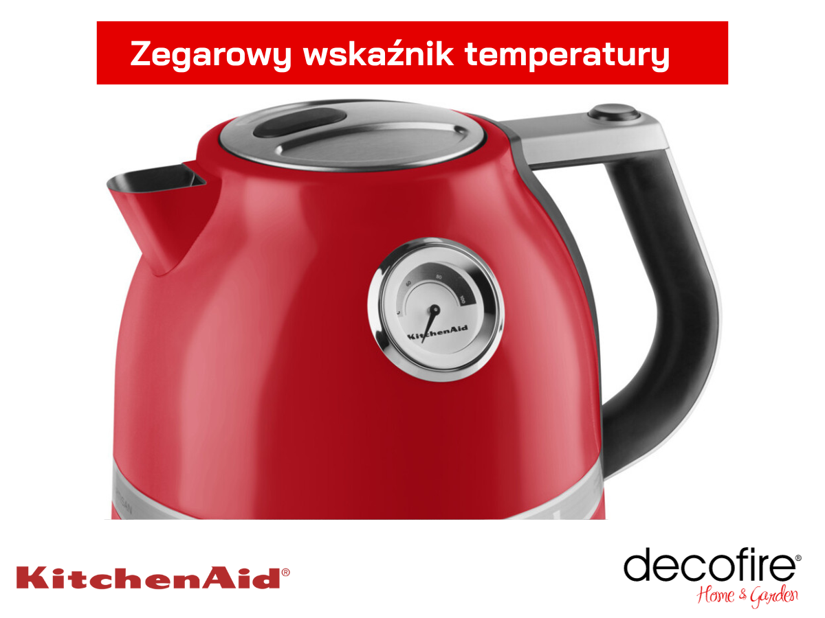 Zegarowy wskaźnik temperatury wody w czajniku Artisan Empire Red