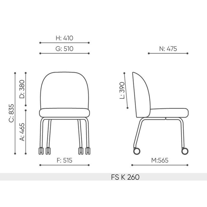 Fotel krzesło FLOS FS K 260 Bejot