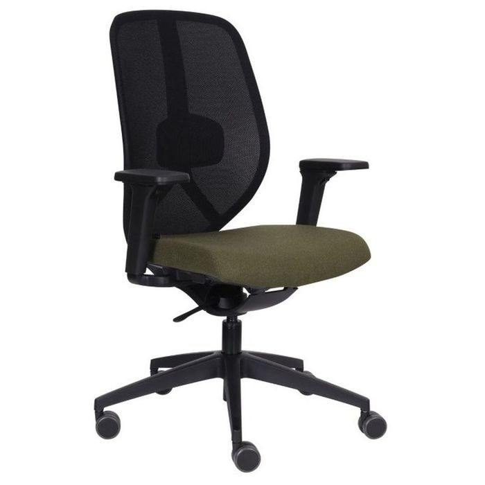 Grospol Ergonomiczny fotel biurowy 4U BS black tkanina Valencia - 12 kolorów
