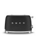 OUTLET - Toster na 2 kromki Smeg Czarny mat (TSF01BLMEU)