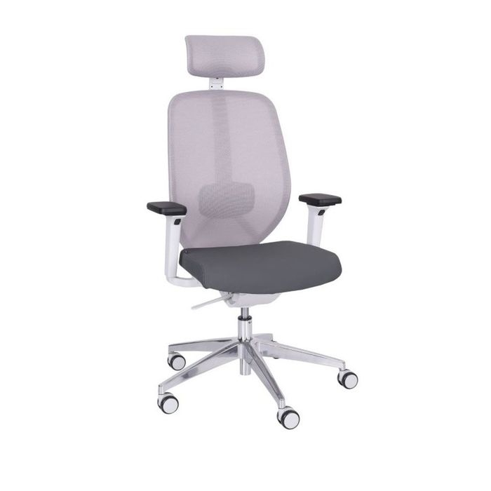 Grospol Ergonomiczny fotel biurowy 4U GS HD chrome tkanina Cura - 8 kolorów