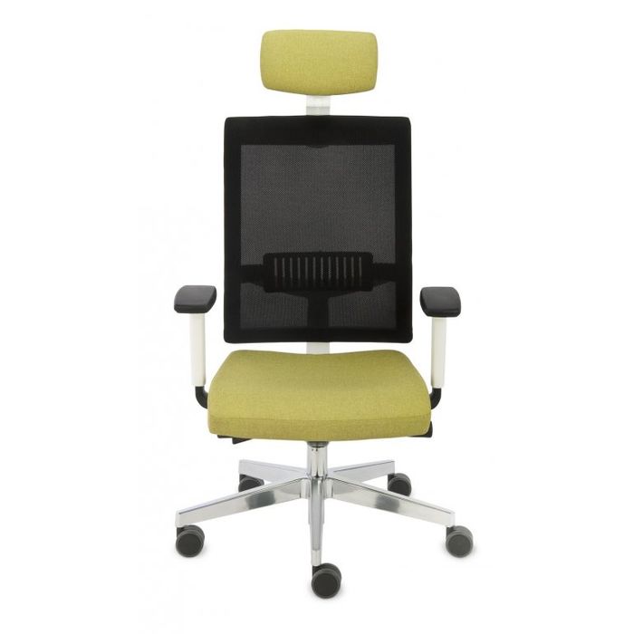 Fotel biurowy Grospol Level WS HD CHROM tkanina Medley - 12 kolorów