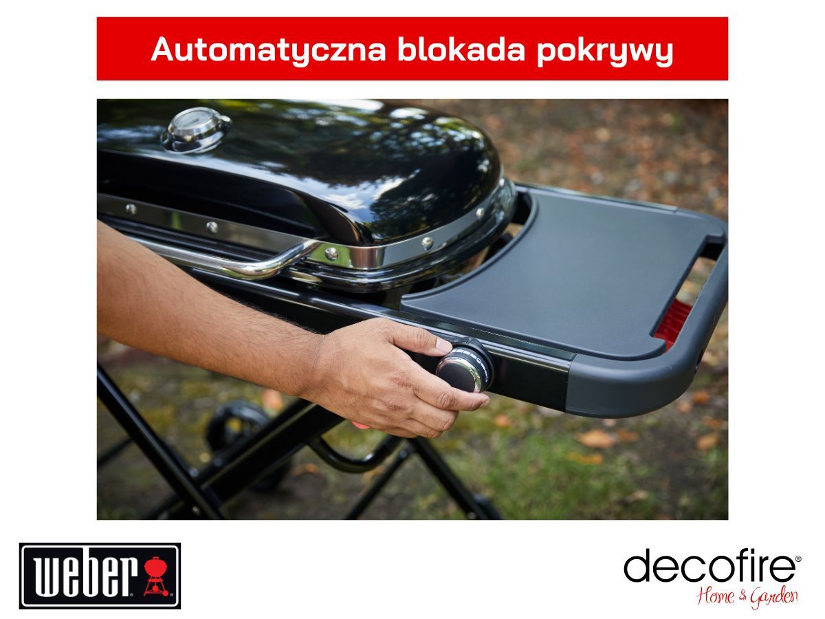 Automatyczna blokada pokrywy grilla Traveler