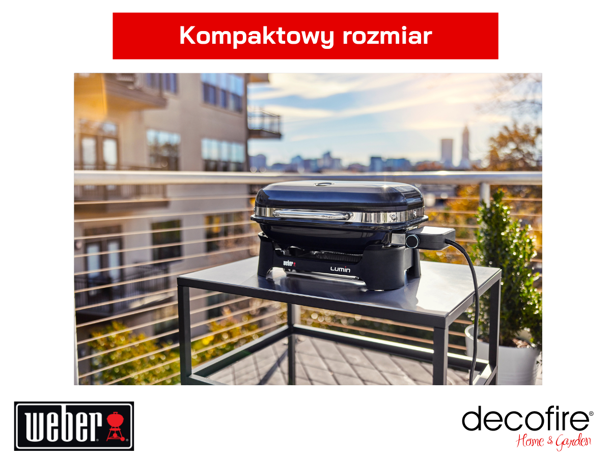 Grill elektryczny Weber Lumin Compact na stole
