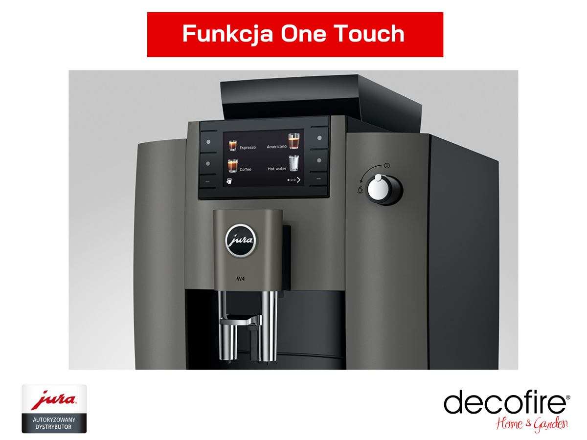 Ekspres do kawy Jura W4 Dark Inox (EA) z funkcją One Touch