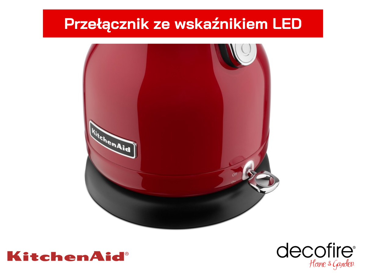 Przełącznik w czajniku Stella 1,25 l Empire Red KitchenAid