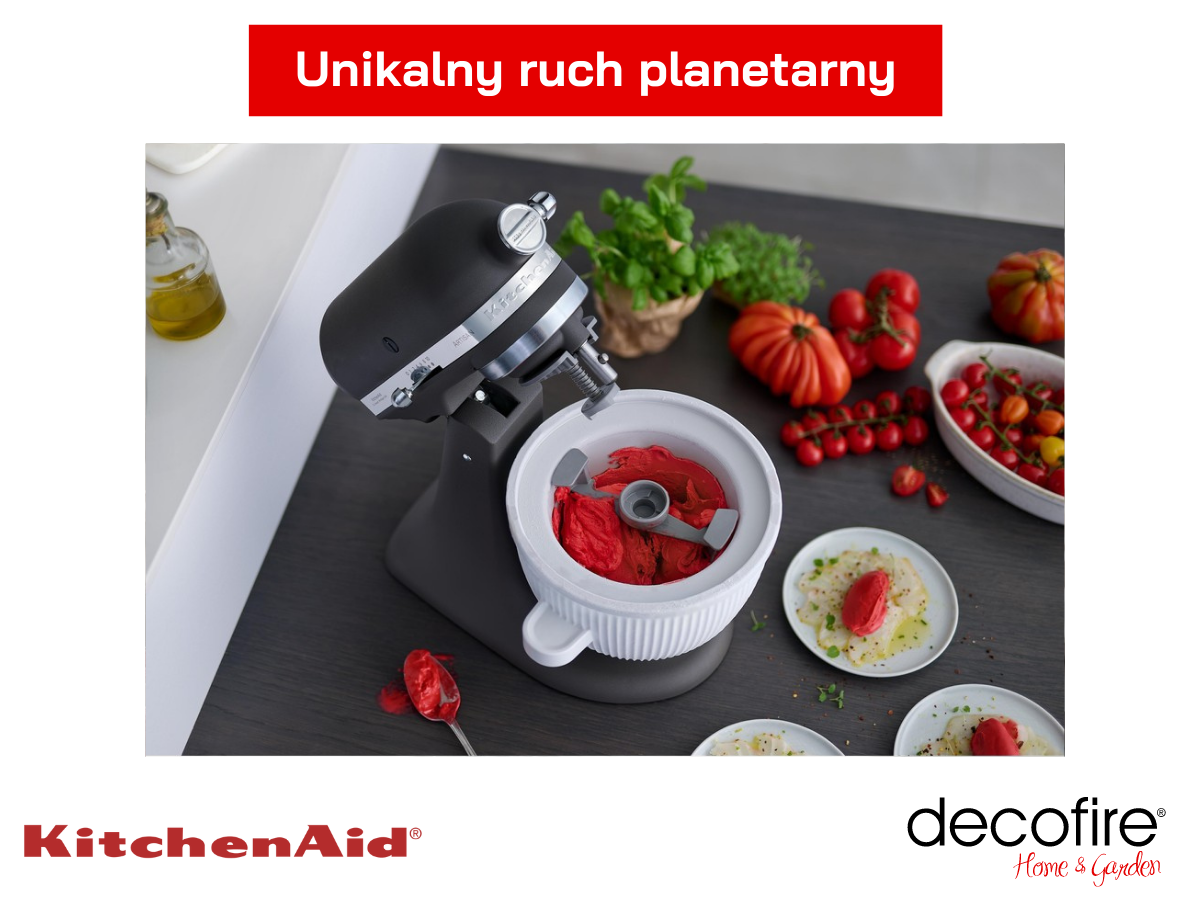 Ruch planetarny w mikserze Artisan 5 Imperial Grey Kitchen Aid