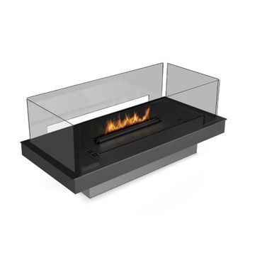 Biokominek Planika Prime Fire 2.0 590 Burner z ramą i panelami szklanymi