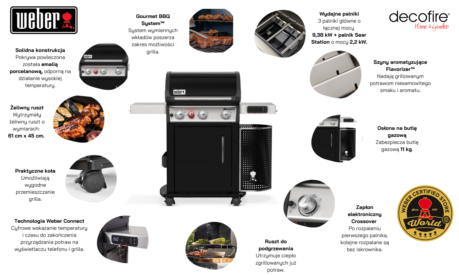 Grill gazowy Weber Spirit EPX-325S Premium GBS