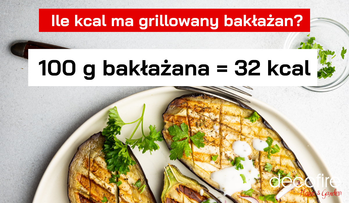 Ile kcal ma grillowany bakłażan?