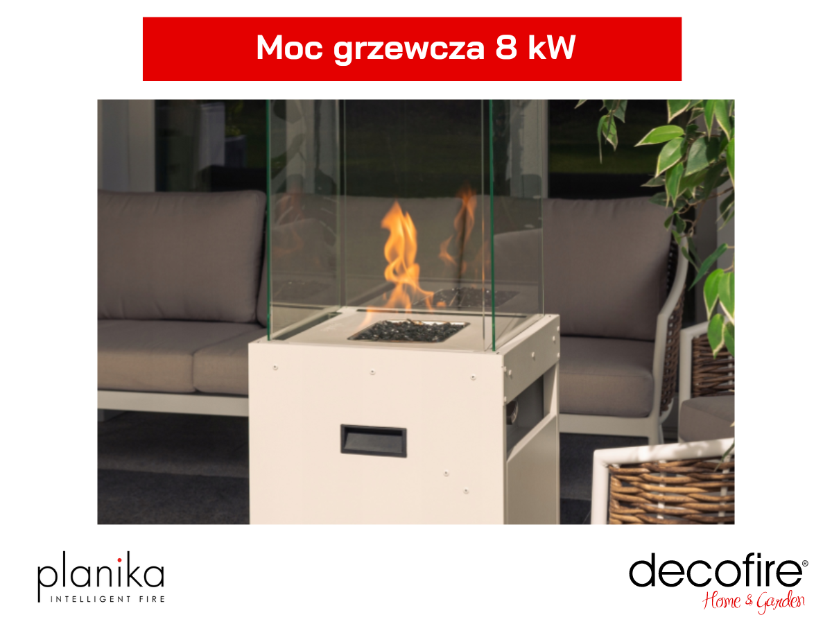 Moc grzewcza kominka Faro White Planika