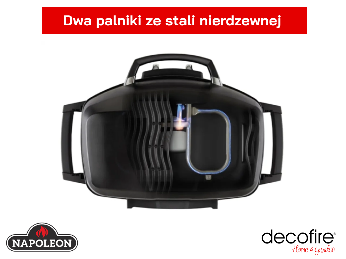 2 palniki ze stali nierdzewnej