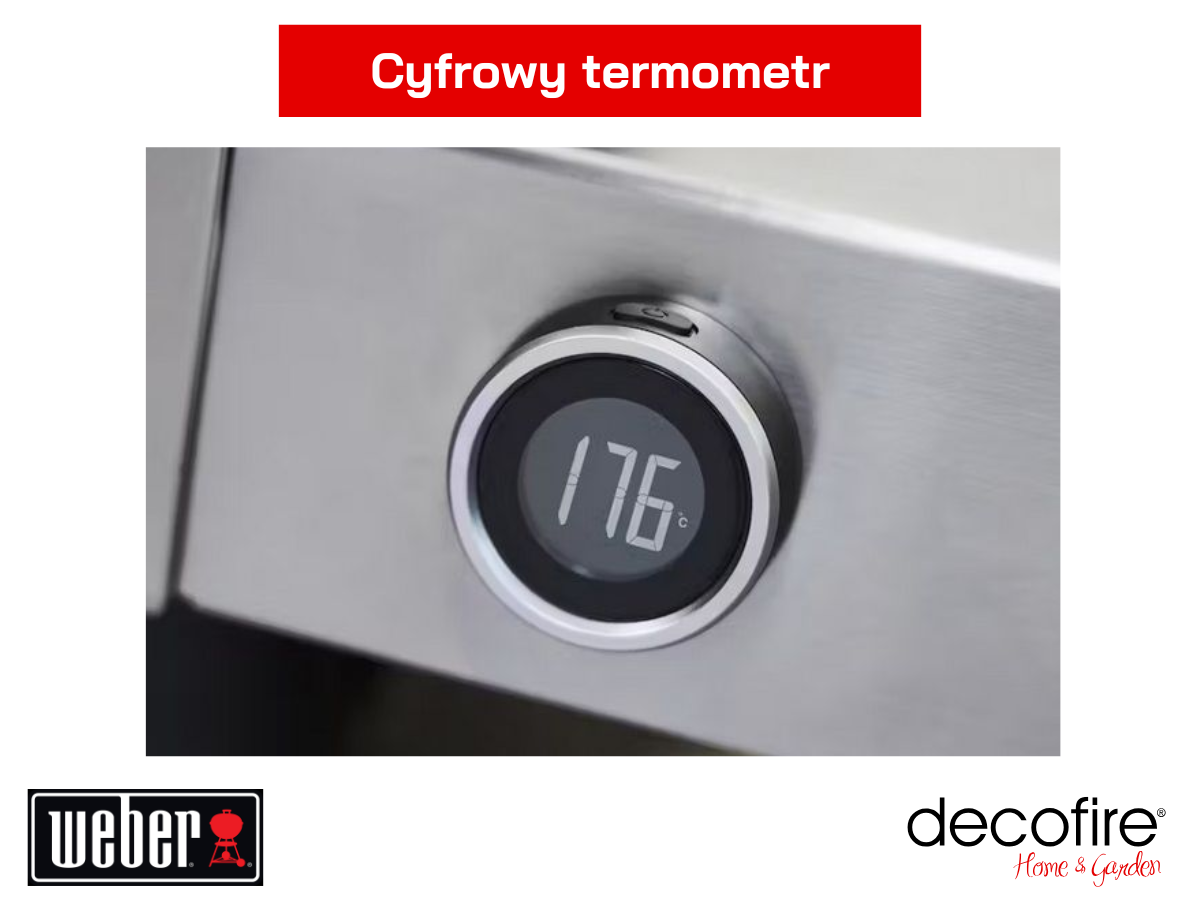 Grill gazowy Weber Genesis E-425W – cyfrowy termometr