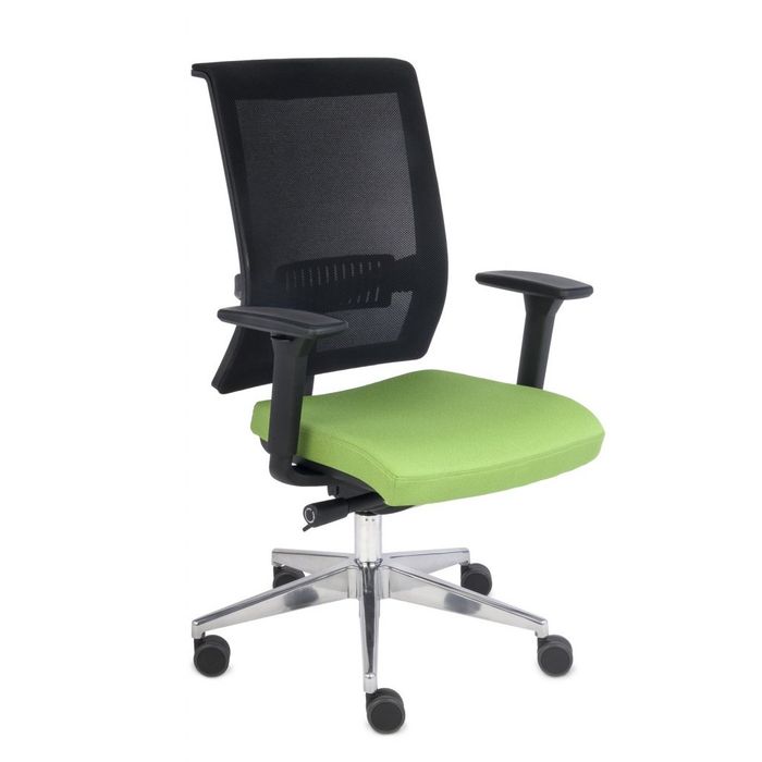 Fotel biurowy Grospol Level BS CHROM tkanina Synergy - 12 kolorów