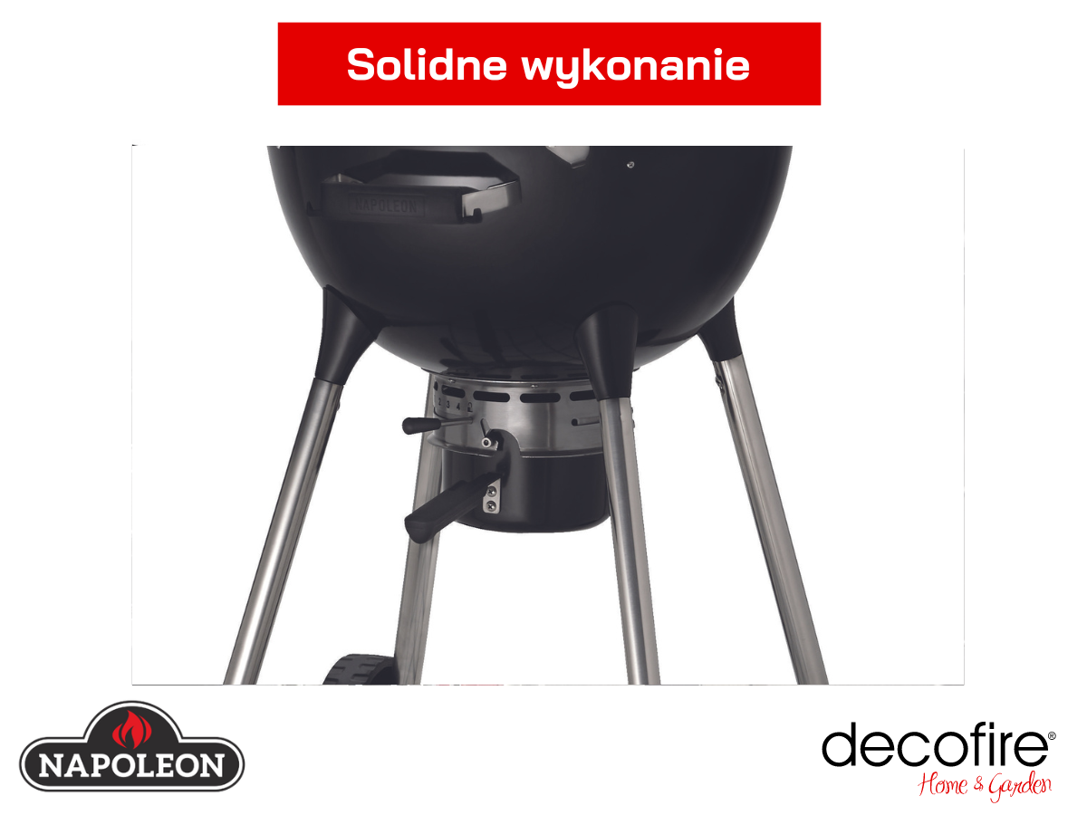 Grill węglowy Napoleon NK18K-LEG-3 solidne wykonanie