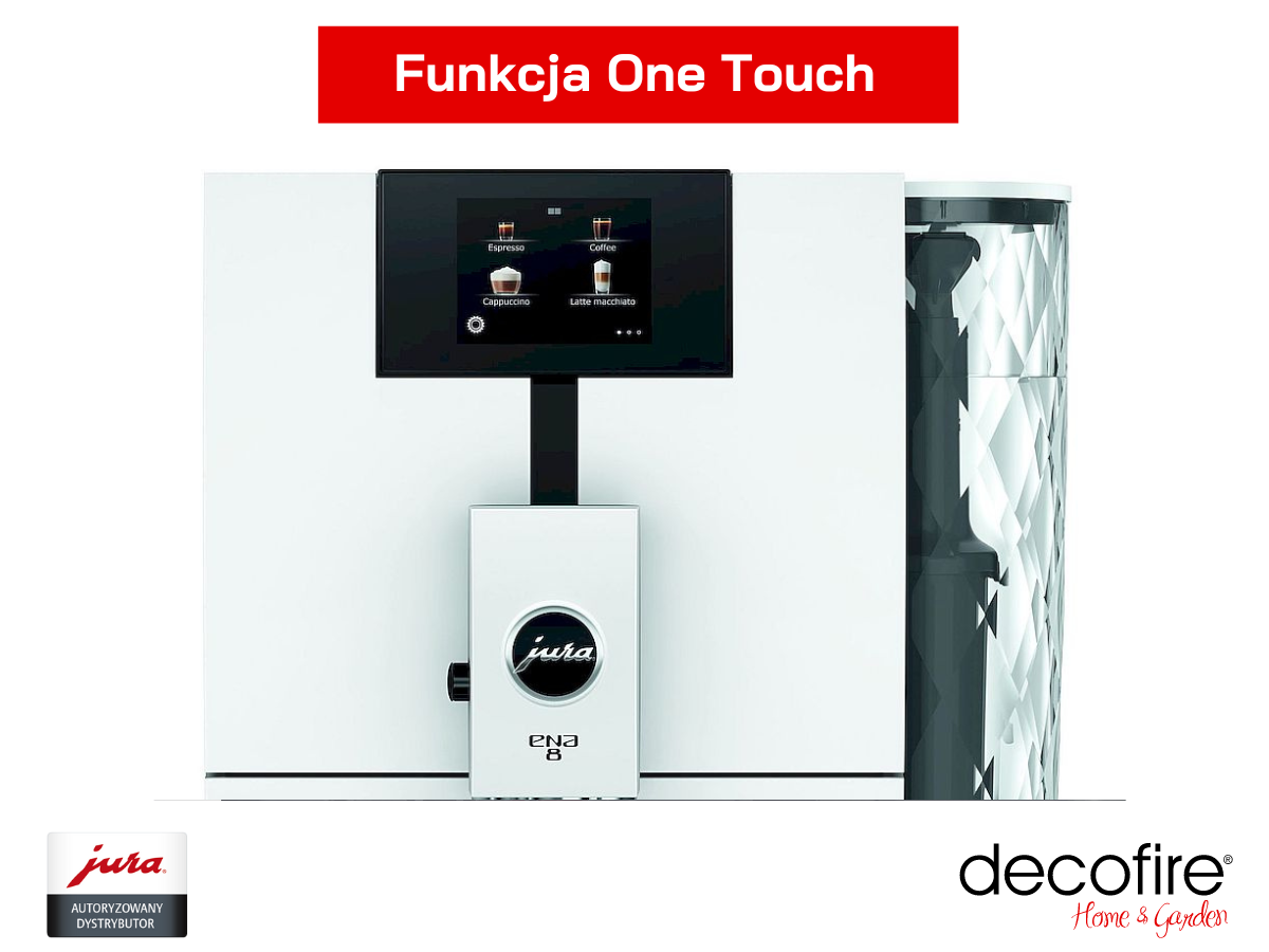 Funkcja One Touch w ekspresie Jura ENA 8 Full Nordic White
