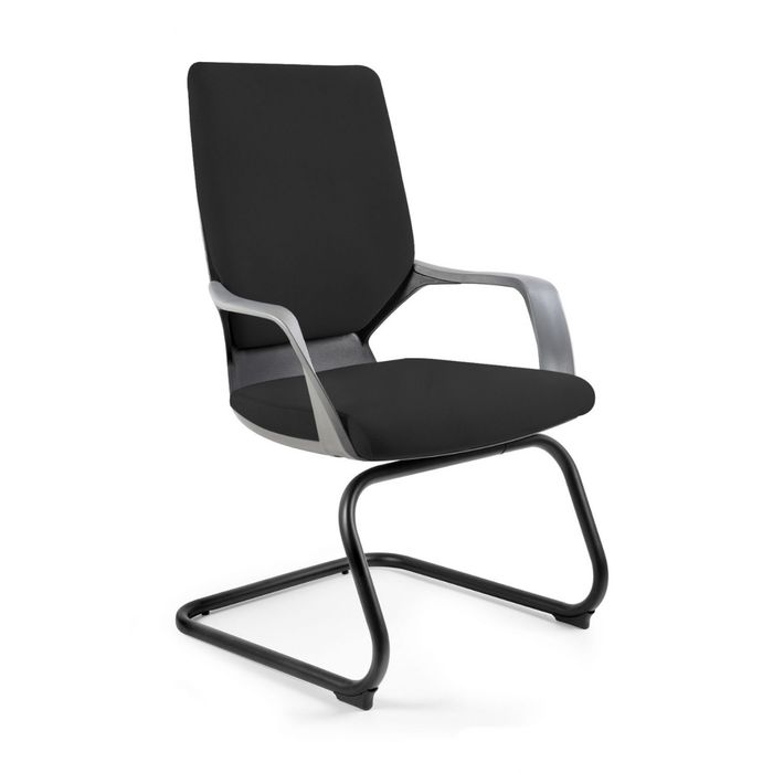 UNIQUE fotel biurowy APOLLO czarny/ciemny szary, 18 KOLORÓW (W-901B)