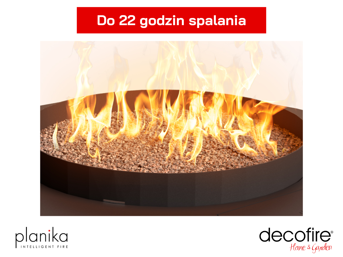 Do 22 godzin spalania