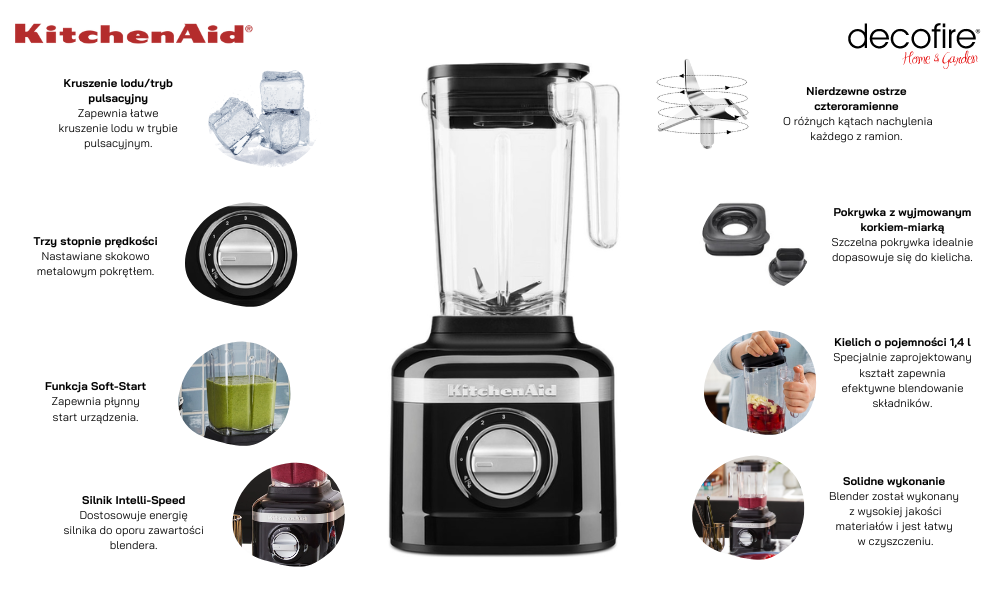Blender kielichowy K150 1,4 l Onyx Black KitchenAid