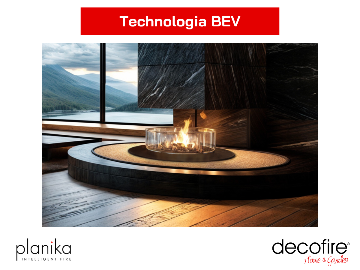 Biokominek Planika Comet – technologia BEV