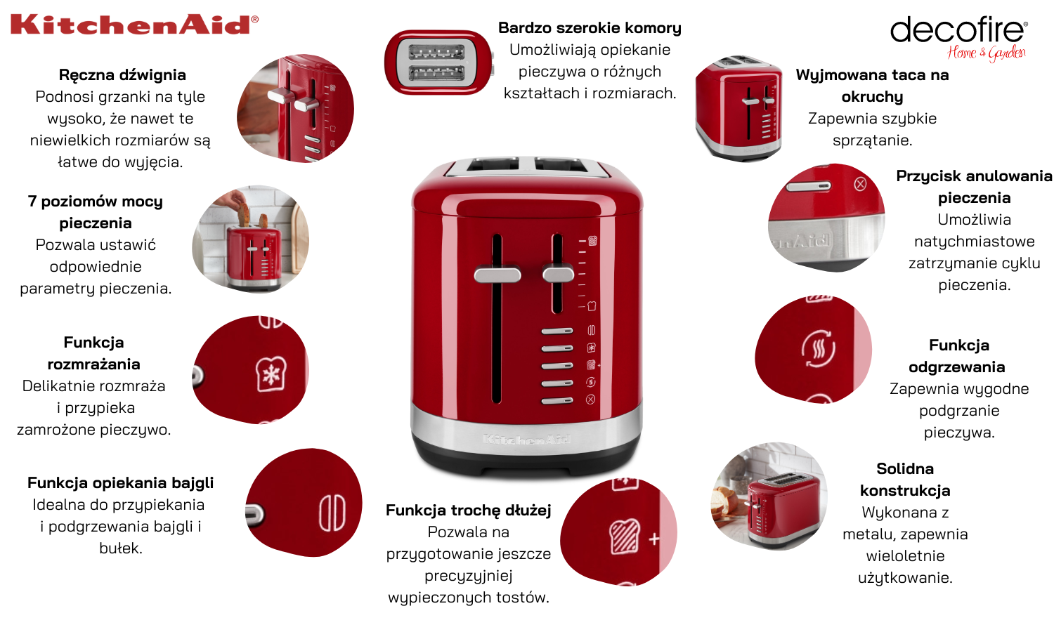 Toster Empire Red KitchenAid (5KMT2109EER)