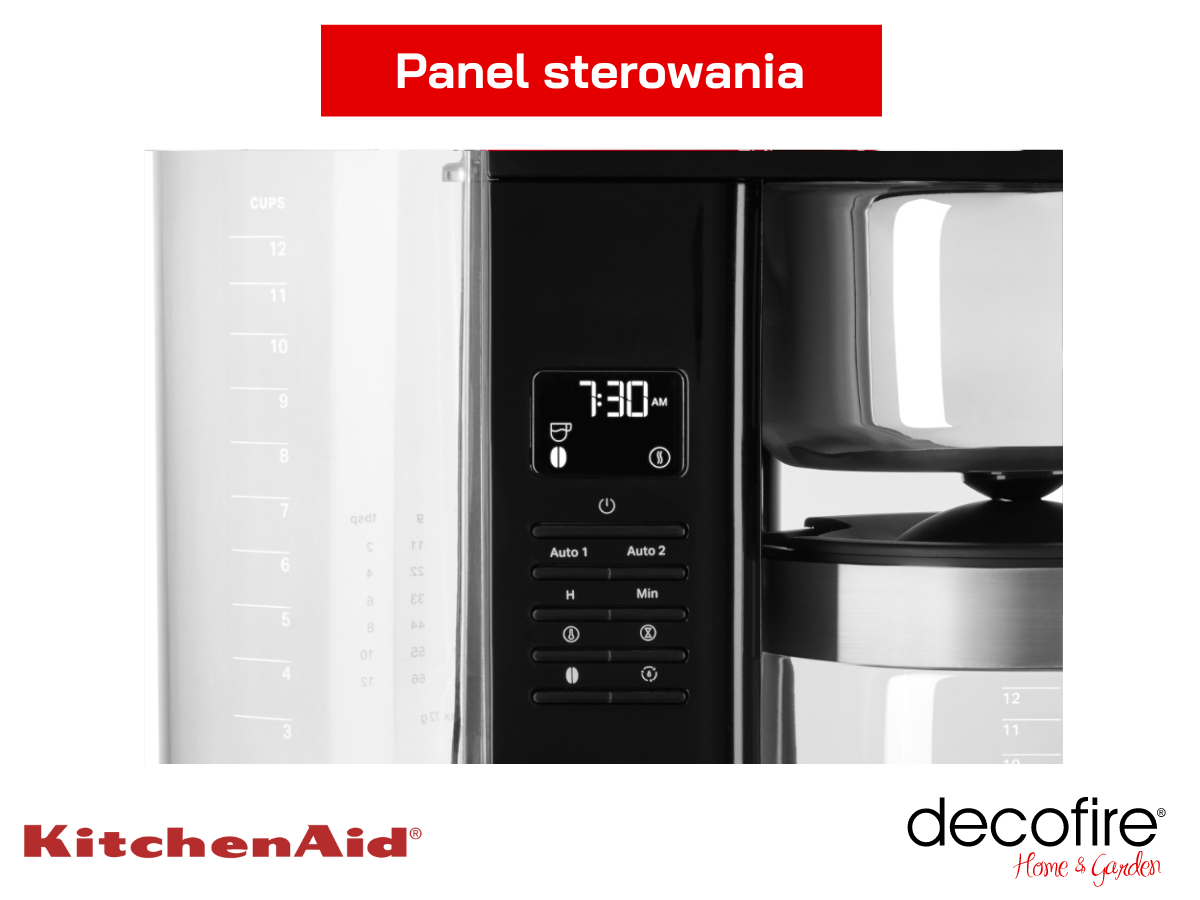 Panel sterwowania ww ekspresie przelewowym KitchenAid