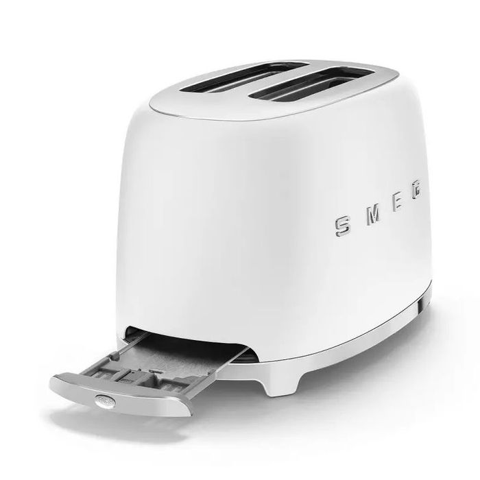 OUTLET - Toster na 2 kromki Smeg Biały mat (TSF01WHMEU)