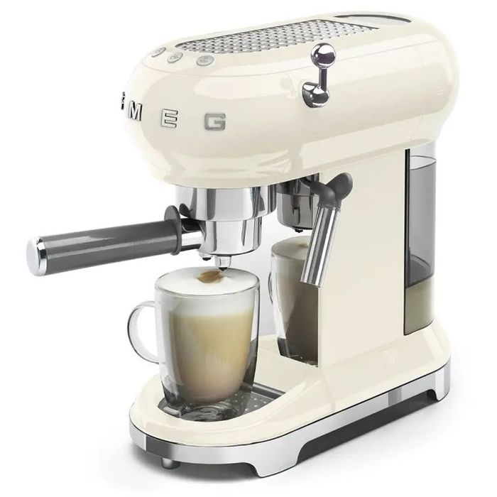 Ekspres kolbowy 50's style Kremowy Smeg (ECF01CREU)