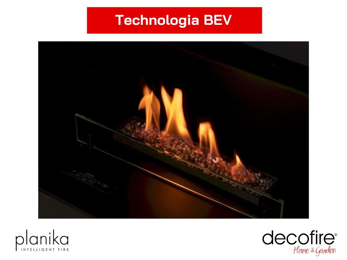 Biokominek Bubble Wall & Floor Planika technologia BEV