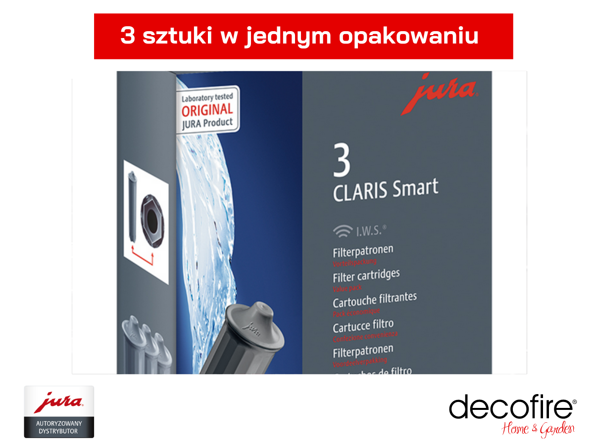 Filtr do wody Claris Smart 3 sztuki w zestawie