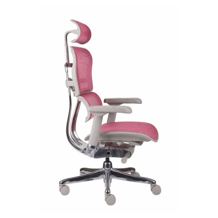 Grospol Fotel biurowy Ergohuman 2 Elite GS Pink z podnóżkiem