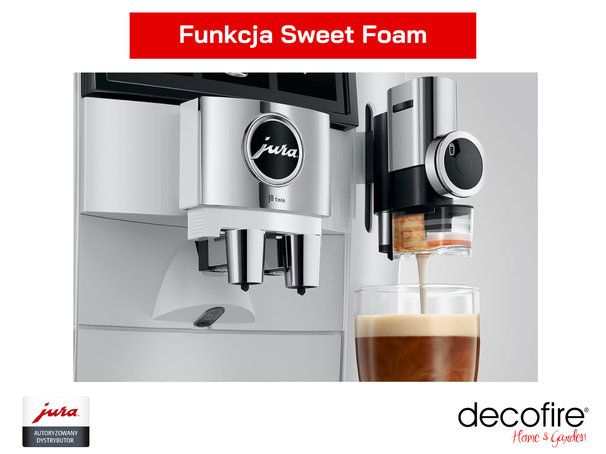 Ekspres do kawy Jura J8 twin z funckją sweet foam