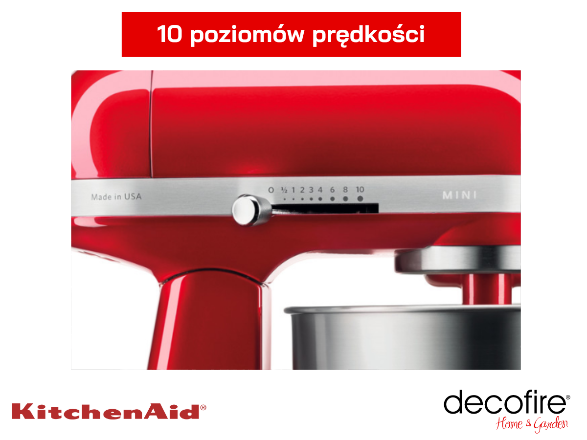 Skala prędkości z regulacją w mikserze Mini Candy Apple 3,3 l KitchenAid