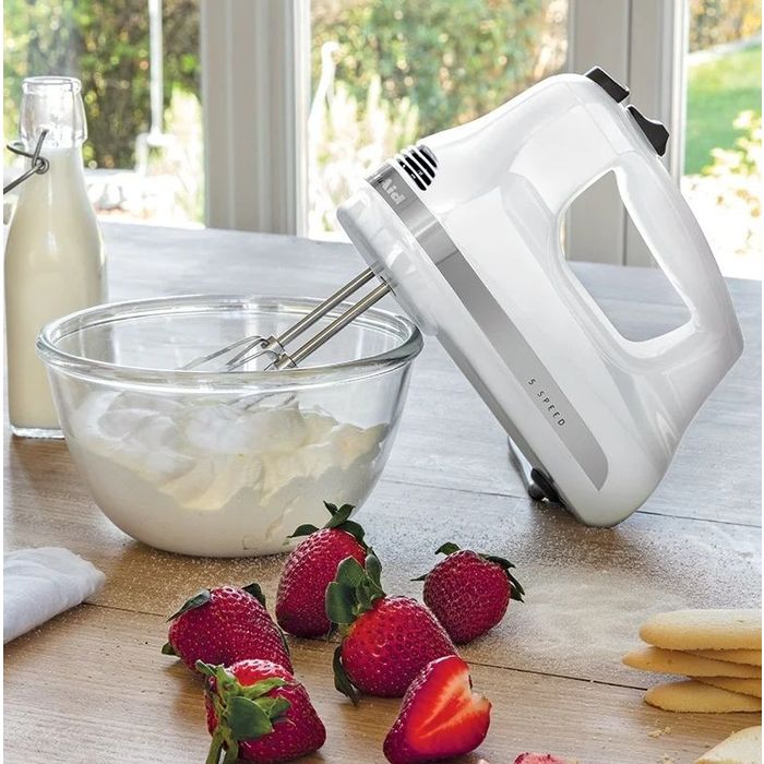 Mikser 5-biegowy ręczny Classic White KitchenAid (5KHM5110EWH)