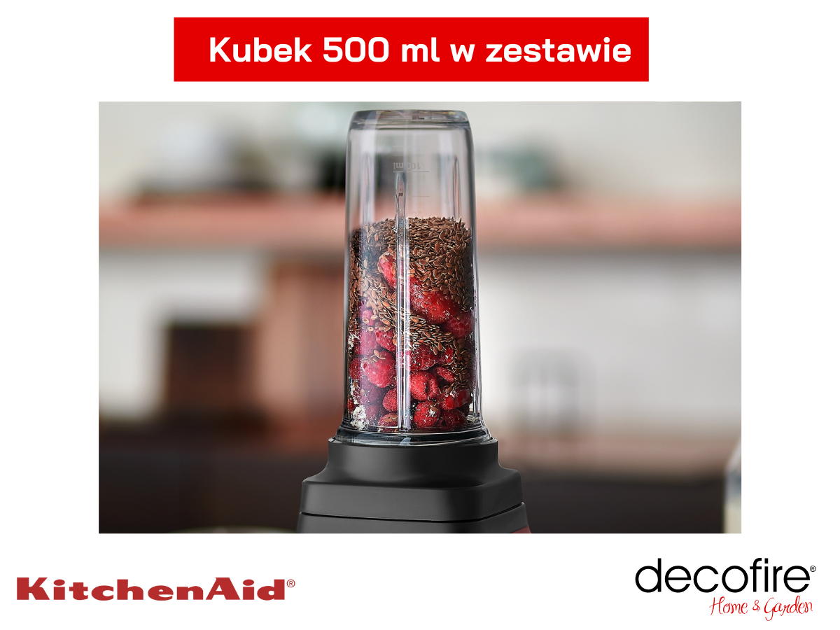 Kubek z adapterem noża w zestawie z blenderem kielichowym K150 Onyx Black KitchenAid