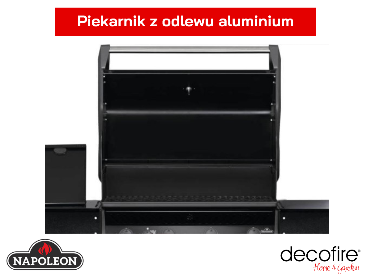 Grill gazowy Napoleon Rogue XT 525 SIB prezentacja piekarnika
