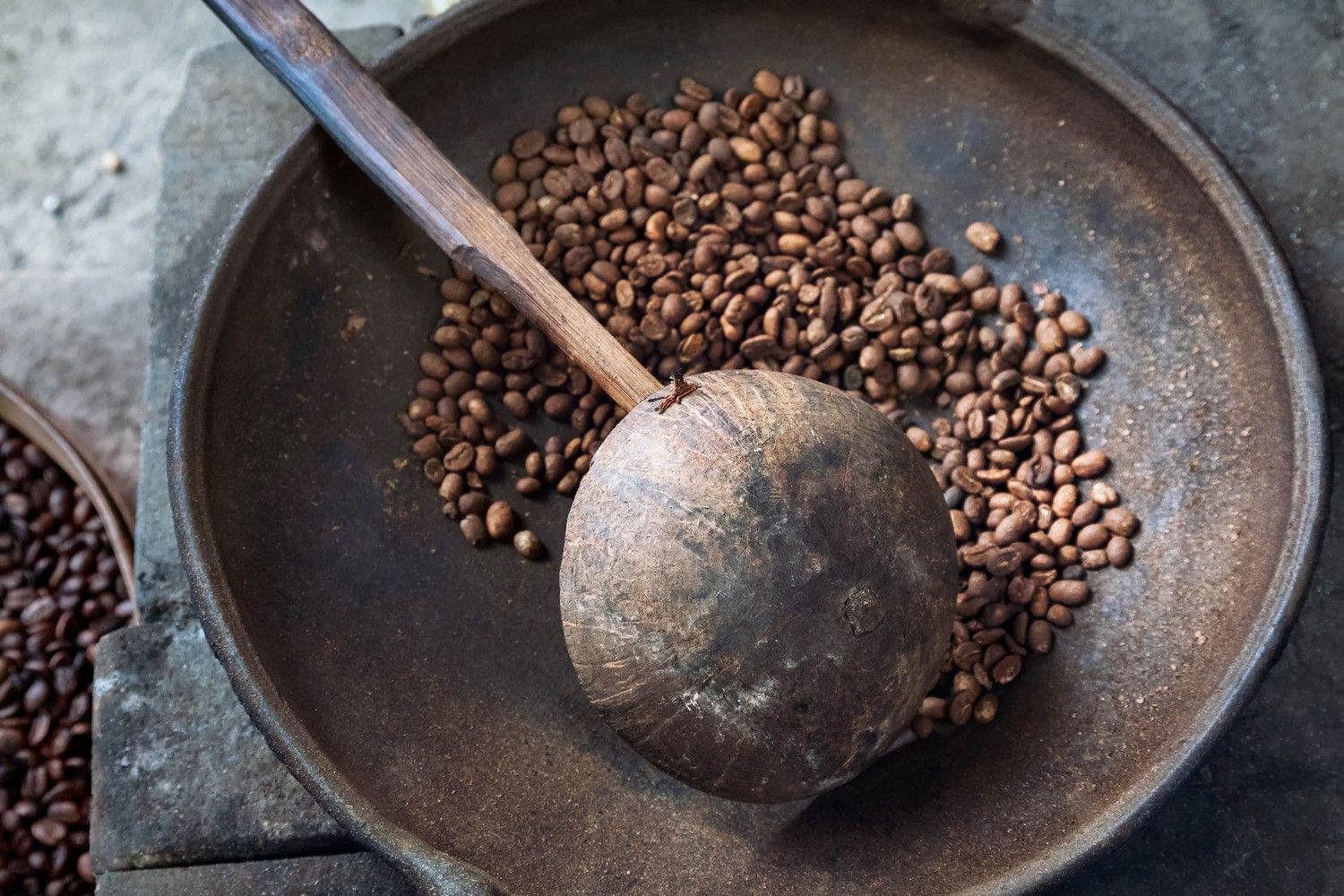 Kawa Kopi Luwak wypalanie ziaren