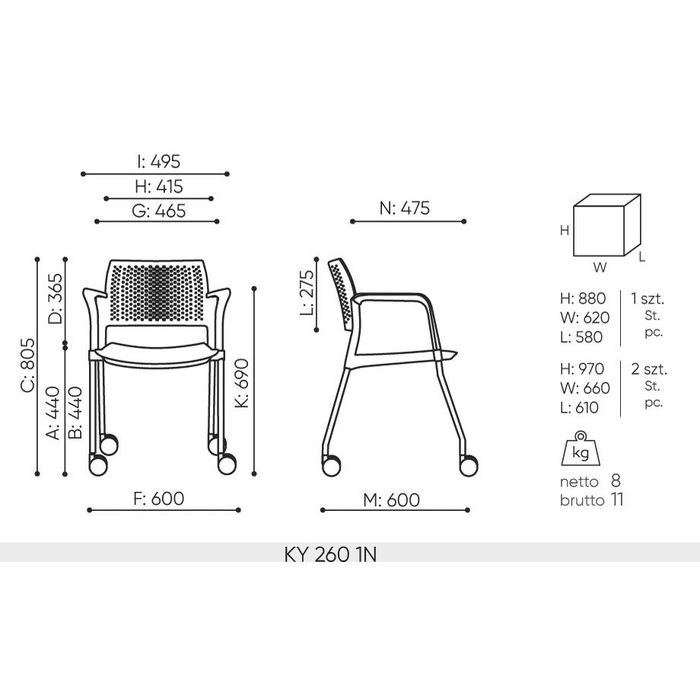 Krzesło KYOS KY 260 Bejot