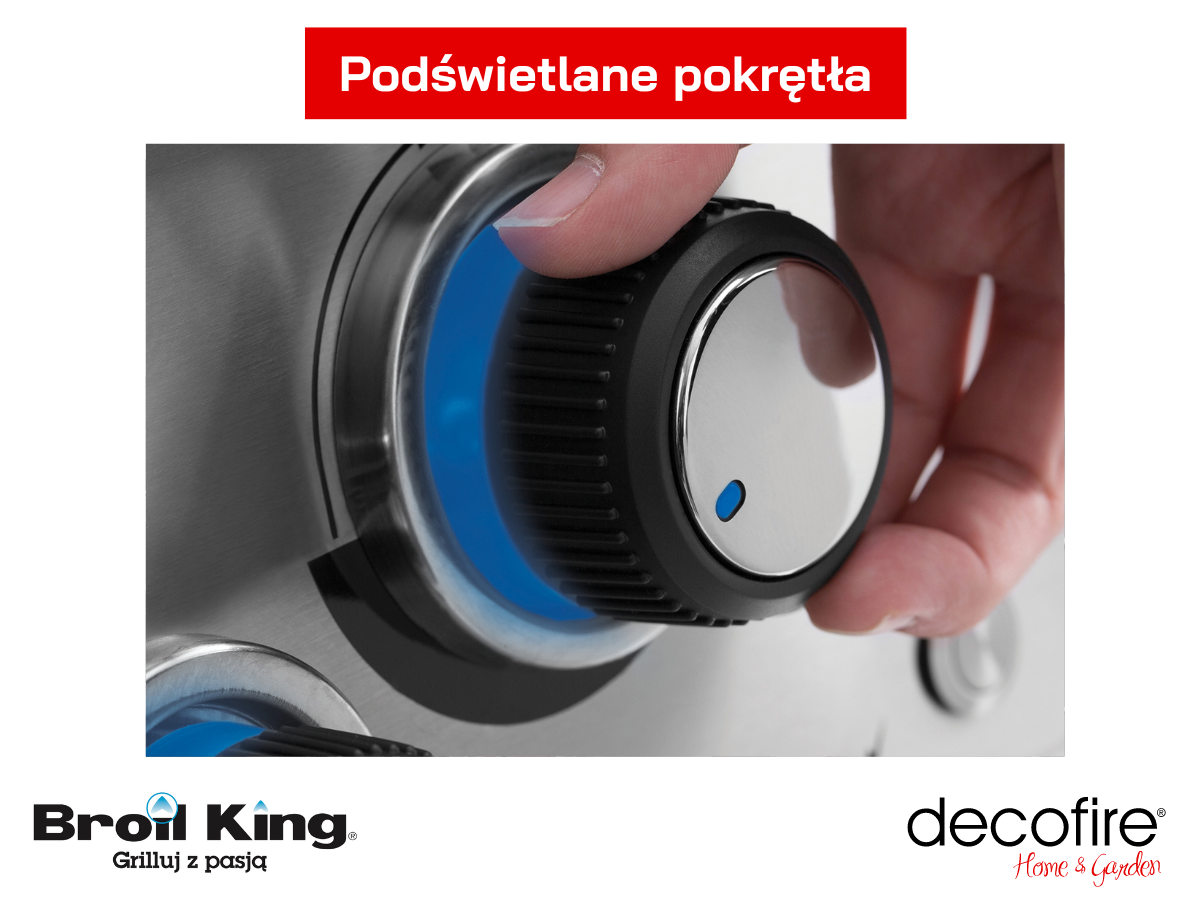 Grill gazowy Broil King Regal 470 BI podświetlane pokrętła