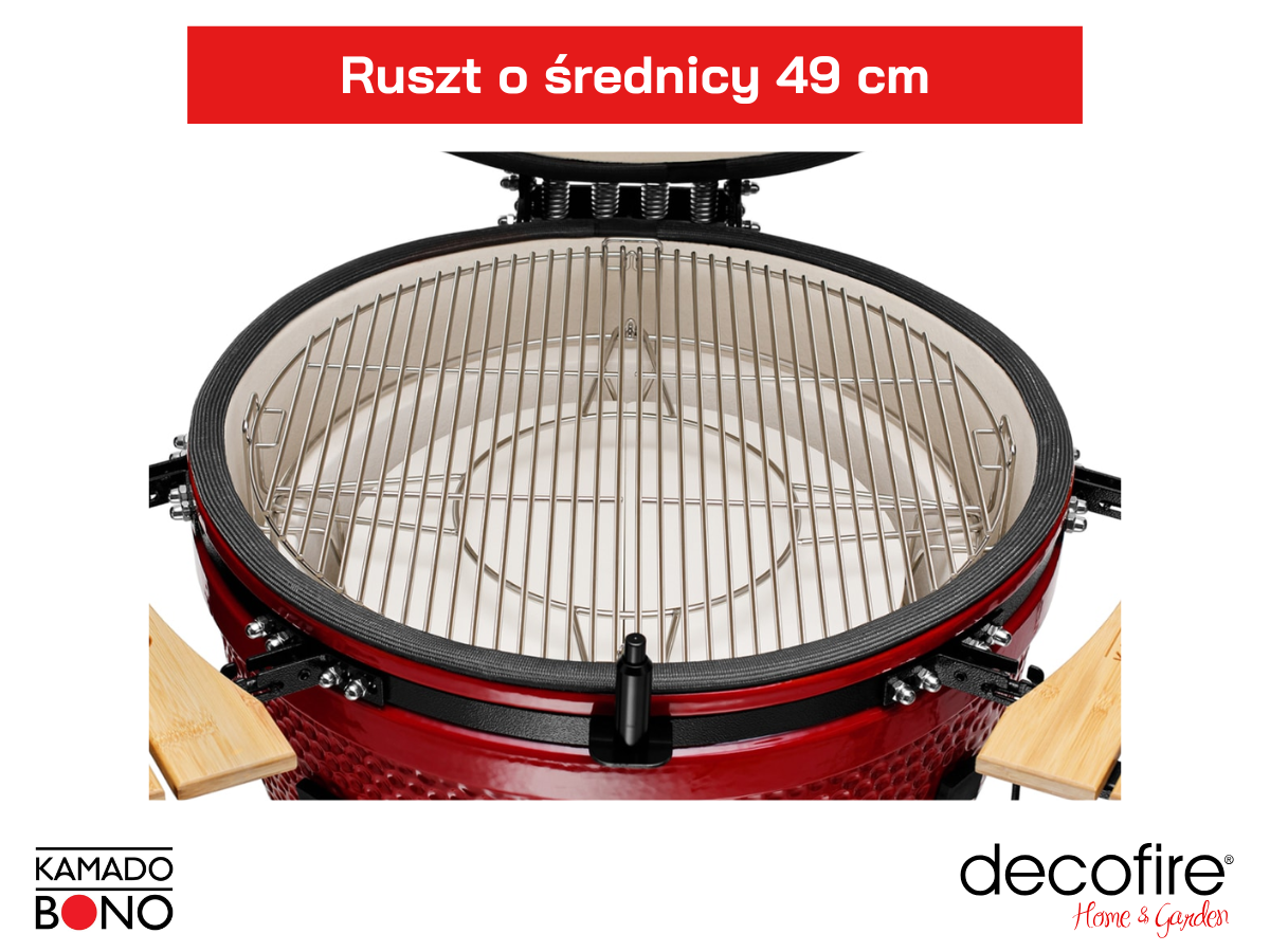 Okrągły ruszt ze stali nierdzewnej (49 cm)