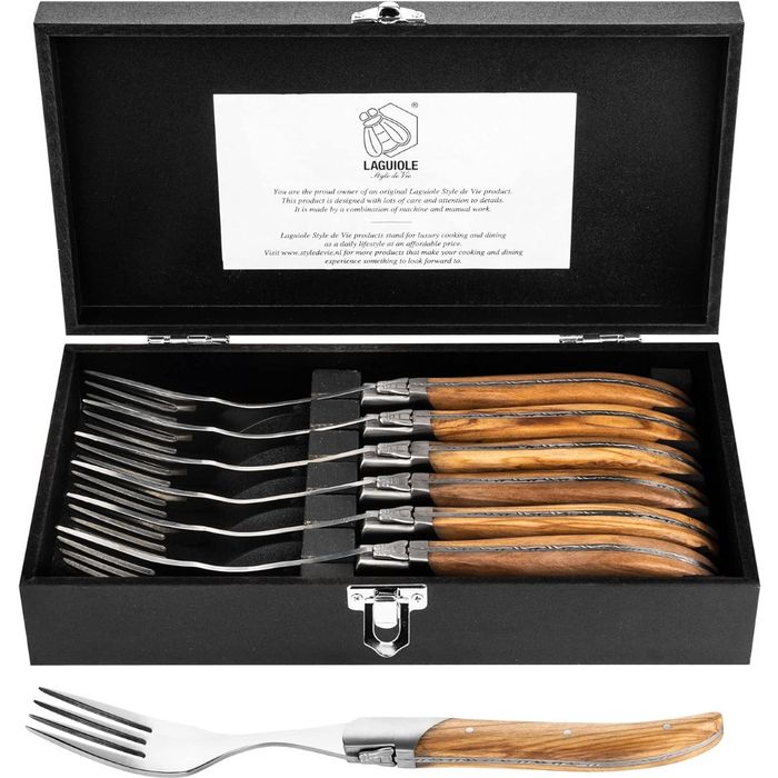 Zestaw widelców Luxury Line drewno Oliwne Laguiole
