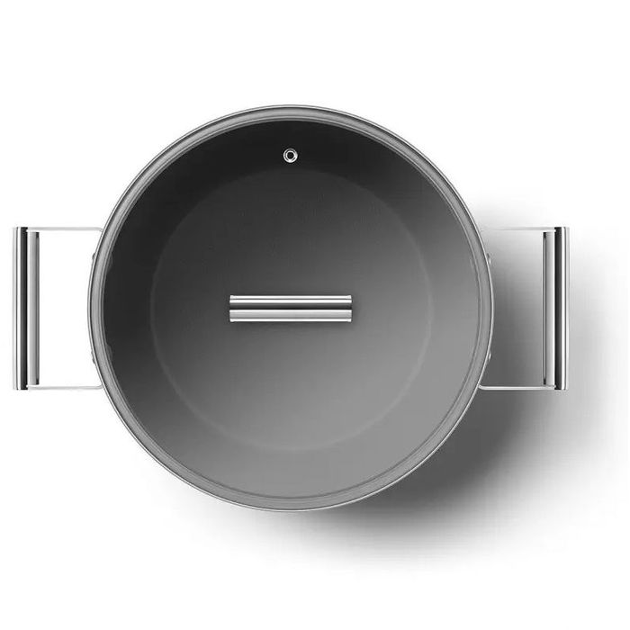Garnek 26 cm Czarny Smeg (CKFC2611BLM)