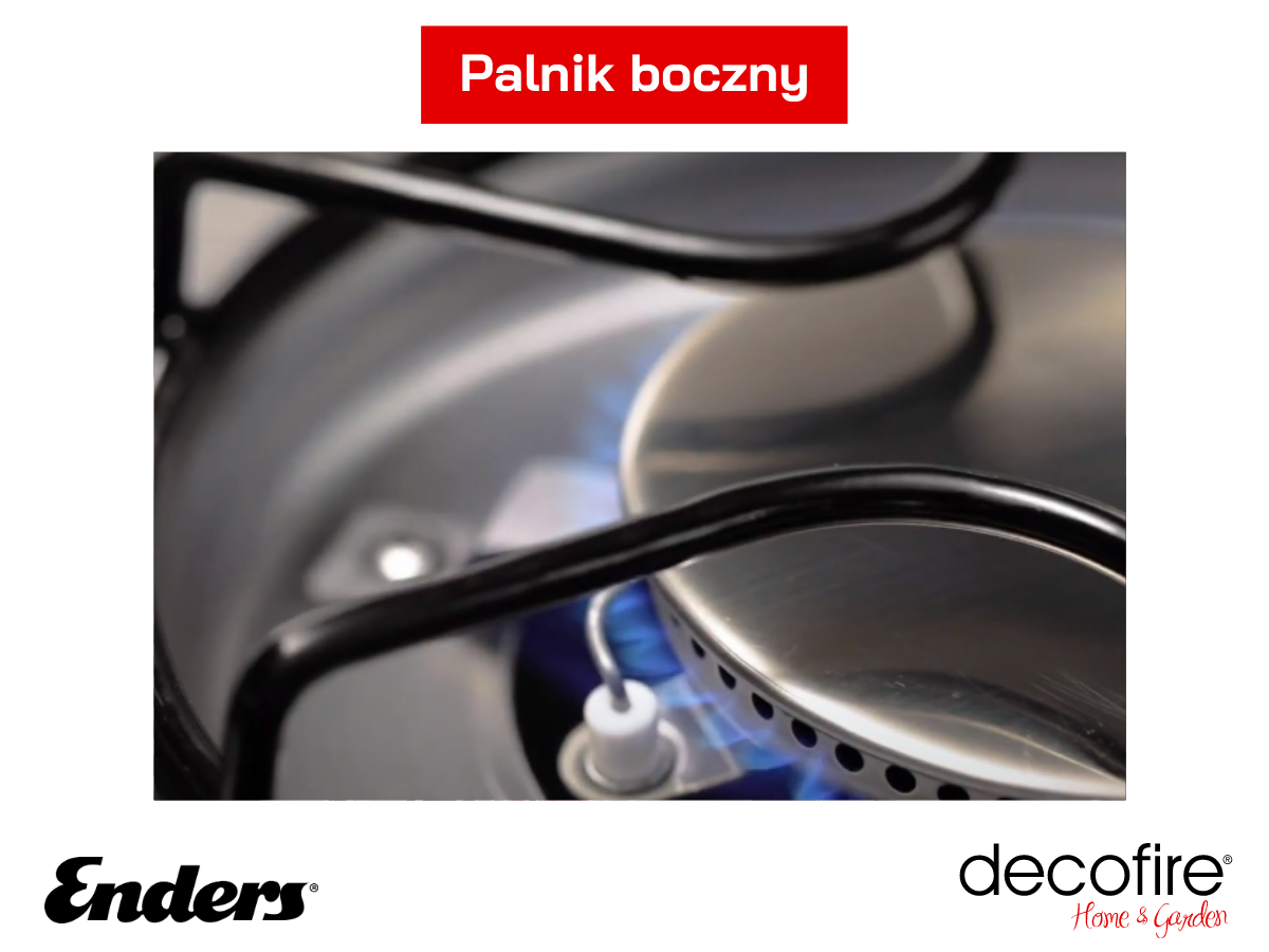 Palnik boczny w grillu Enders