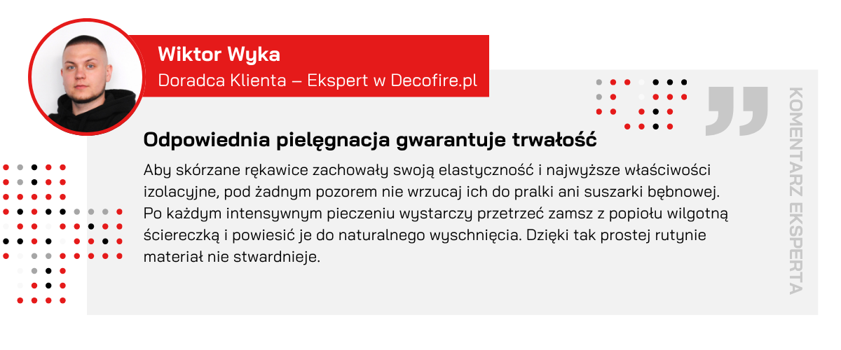 Opinia eksperta o pielęgnacji rękawic
