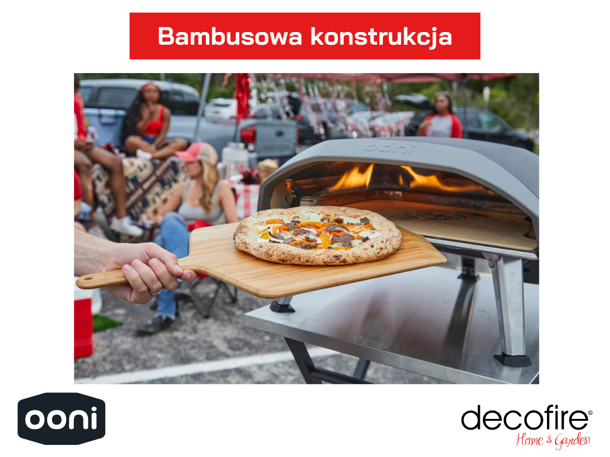 Bambusowa deska do krojenia i serwowania pizzy 40 cm Ooni – lekka i wytrzymała