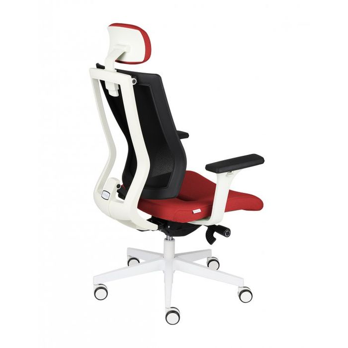 Grospol Fotel biurowy MaxPro WT HD white tkanina Fame - 6 kolorów