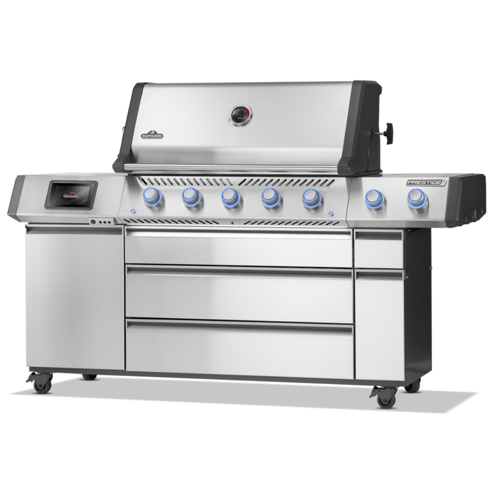 Grill gazowy Napoleon Prestige PRO 665 z palnikiem rożna i palnikiem bocznym Sizzle Zone (PRO665VXRSIBPSS-PL)